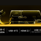 Disk Pro | 4-ports Hub丨Ice-storm Cooler丨Max 4TB丨10Gbps丨MagSafe Compatible丨HDMI 2.1丨Built-in Cable
