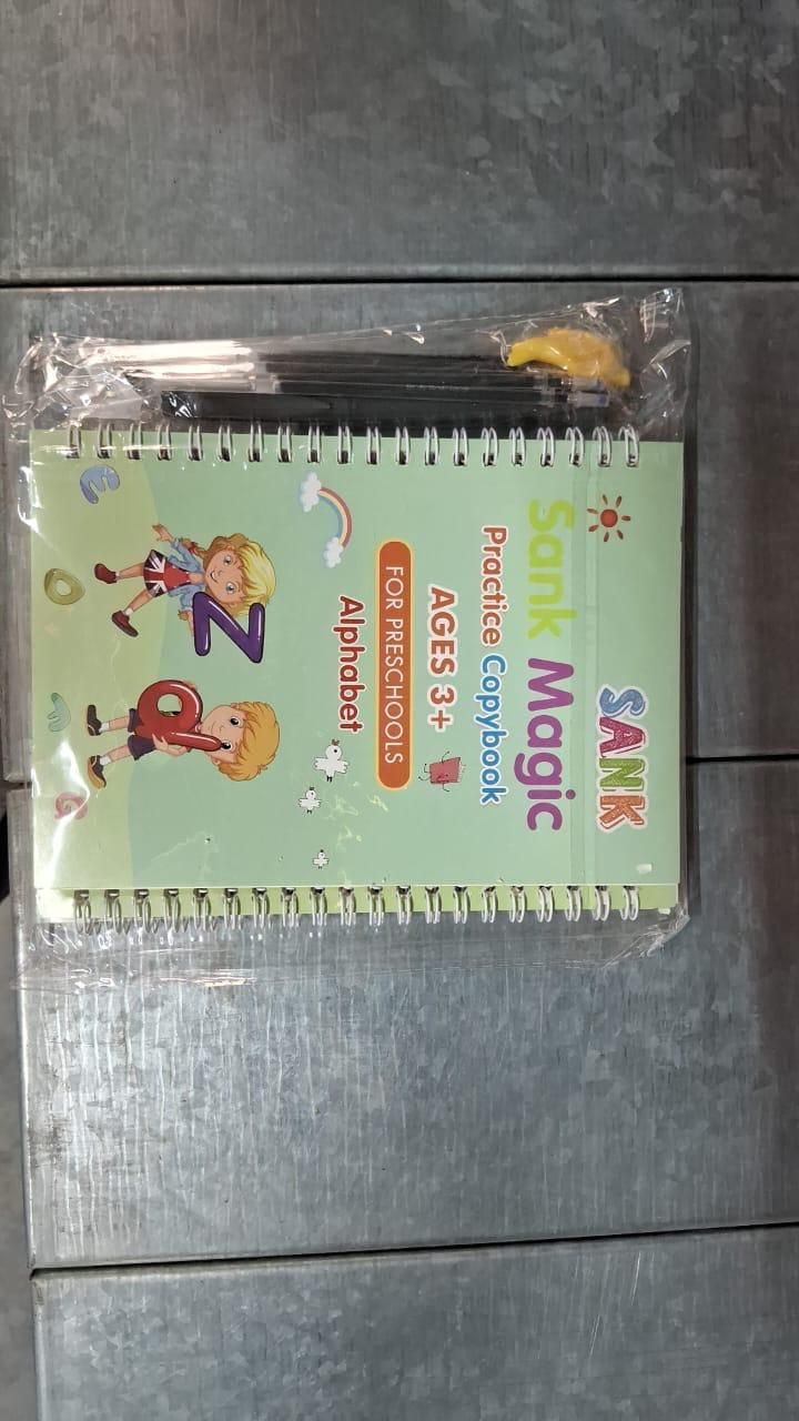 Sank Magic Practice Copybook (4 BOOKS,1 PEN,1 GRIP,10 REFILL) - trendykraft